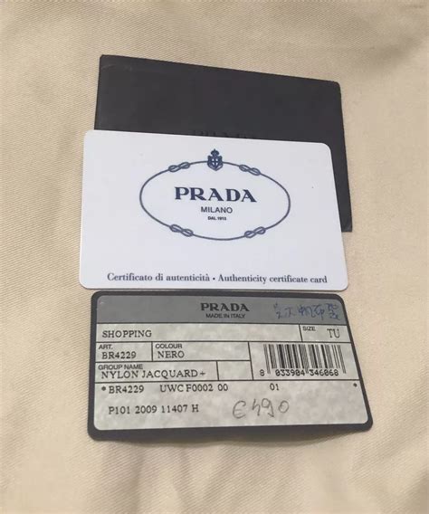 how to tell if it's a real prada bag|prada authenticity certificate card.